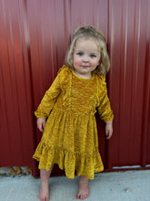 Load image into Gallery viewer, Mustard Kids Dress
