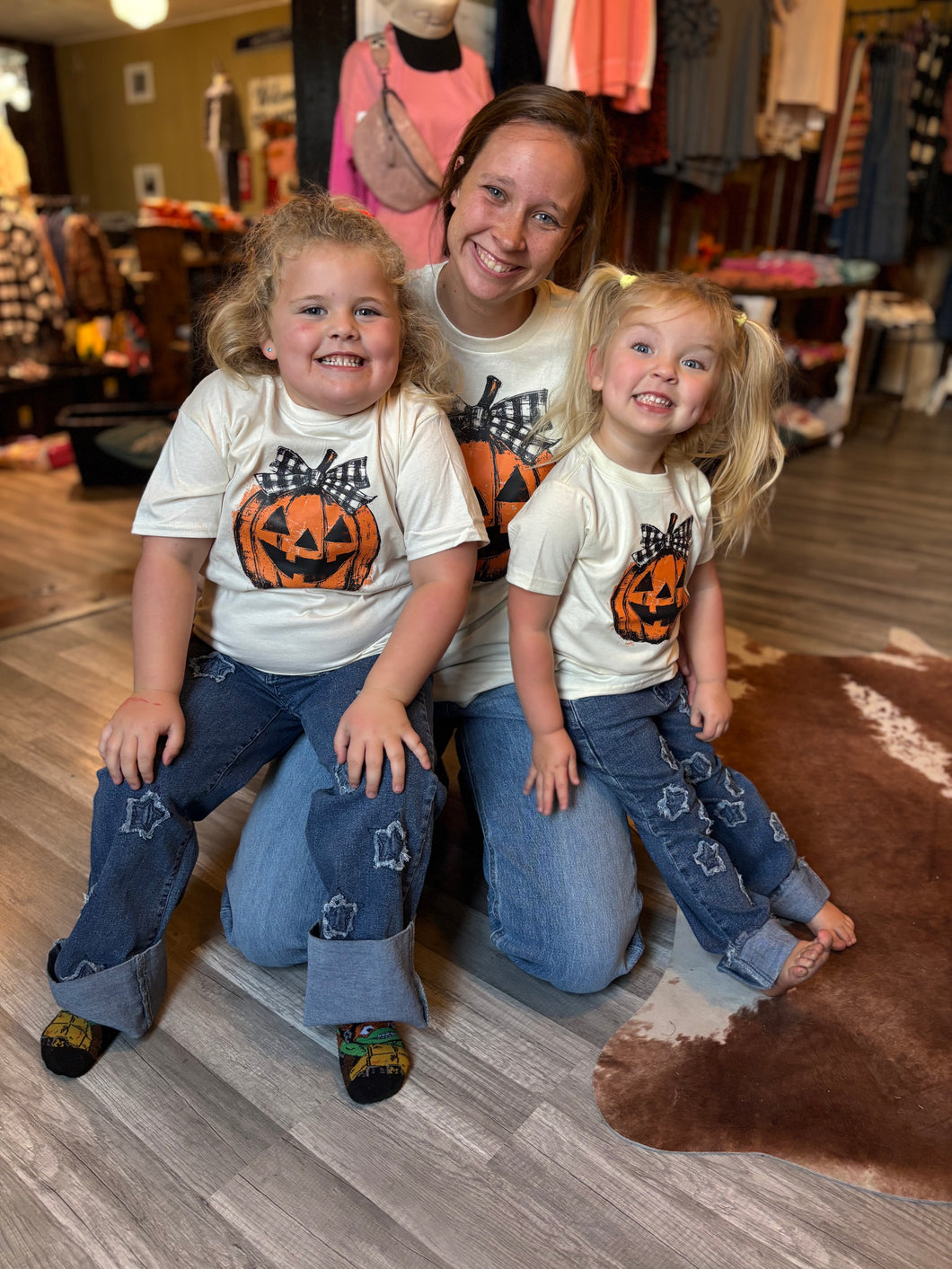 Pumpkin with A Bow Tee