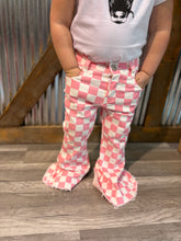 Load image into Gallery viewer, Pink Checker Jeans
