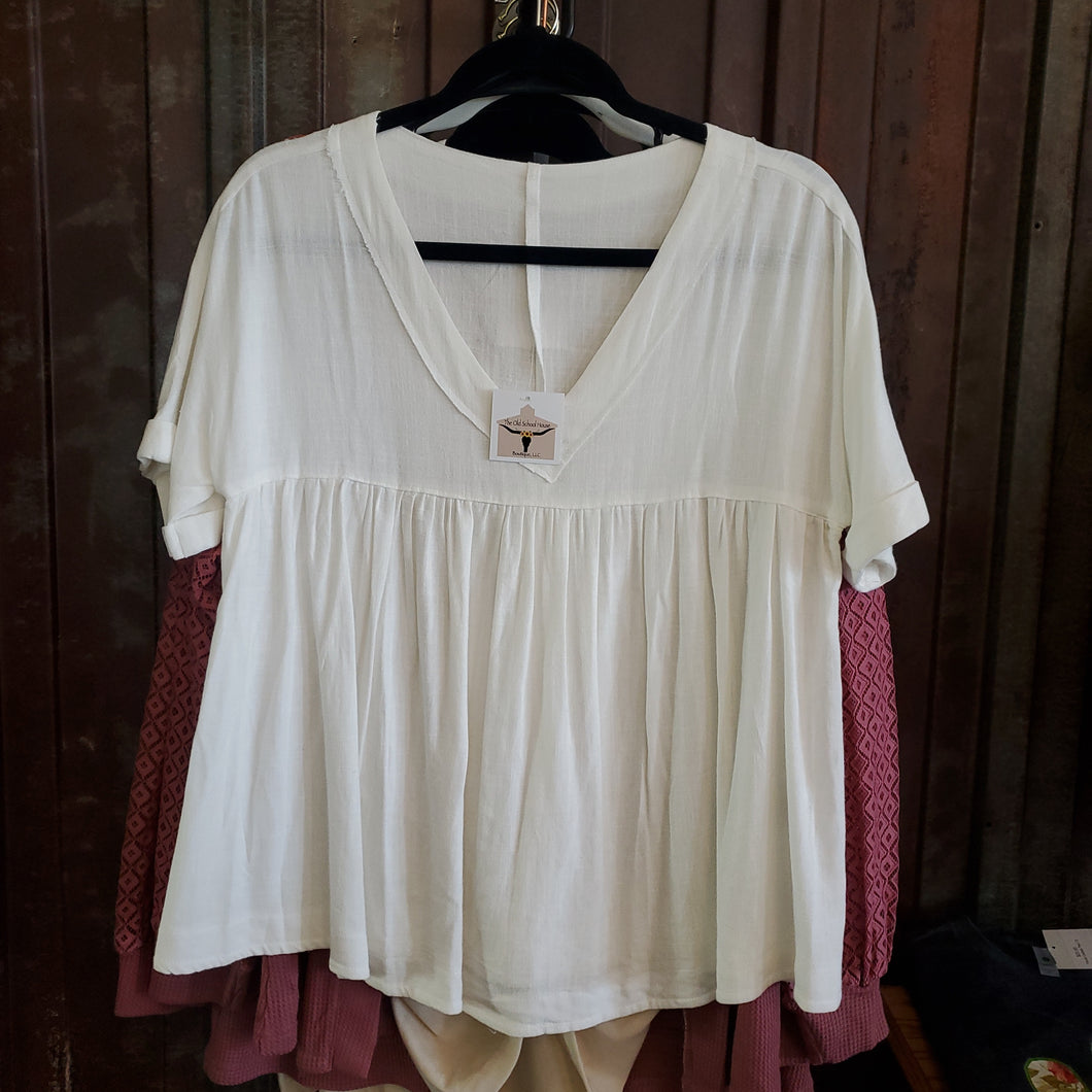 White Basic Top