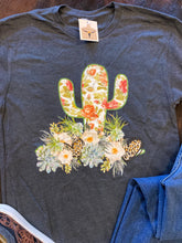 Load image into Gallery viewer, Floral Cactus Tee
