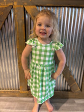 Load image into Gallery viewer, Green Plaid Dress
