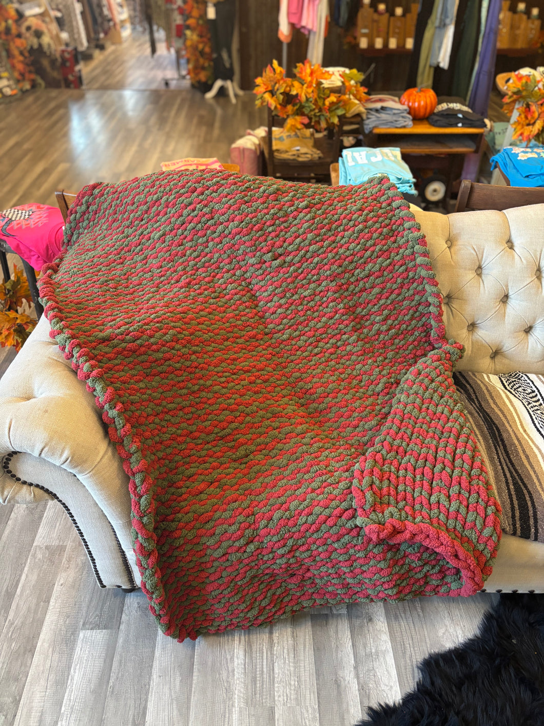 Booth #8 Xmas Throw