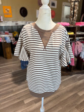Load image into Gallery viewer, Striped Detail Top
