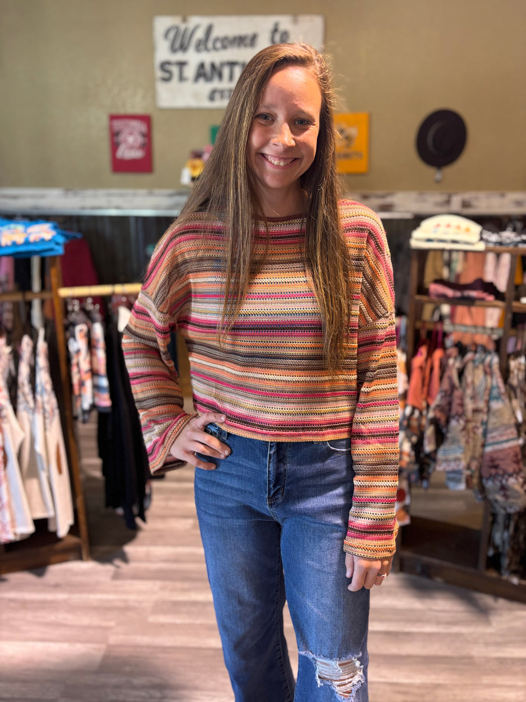 Boho Stripe Top