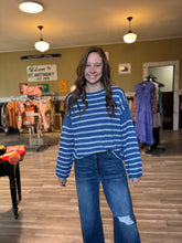 Load image into Gallery viewer, Blue Stripe Sweater
