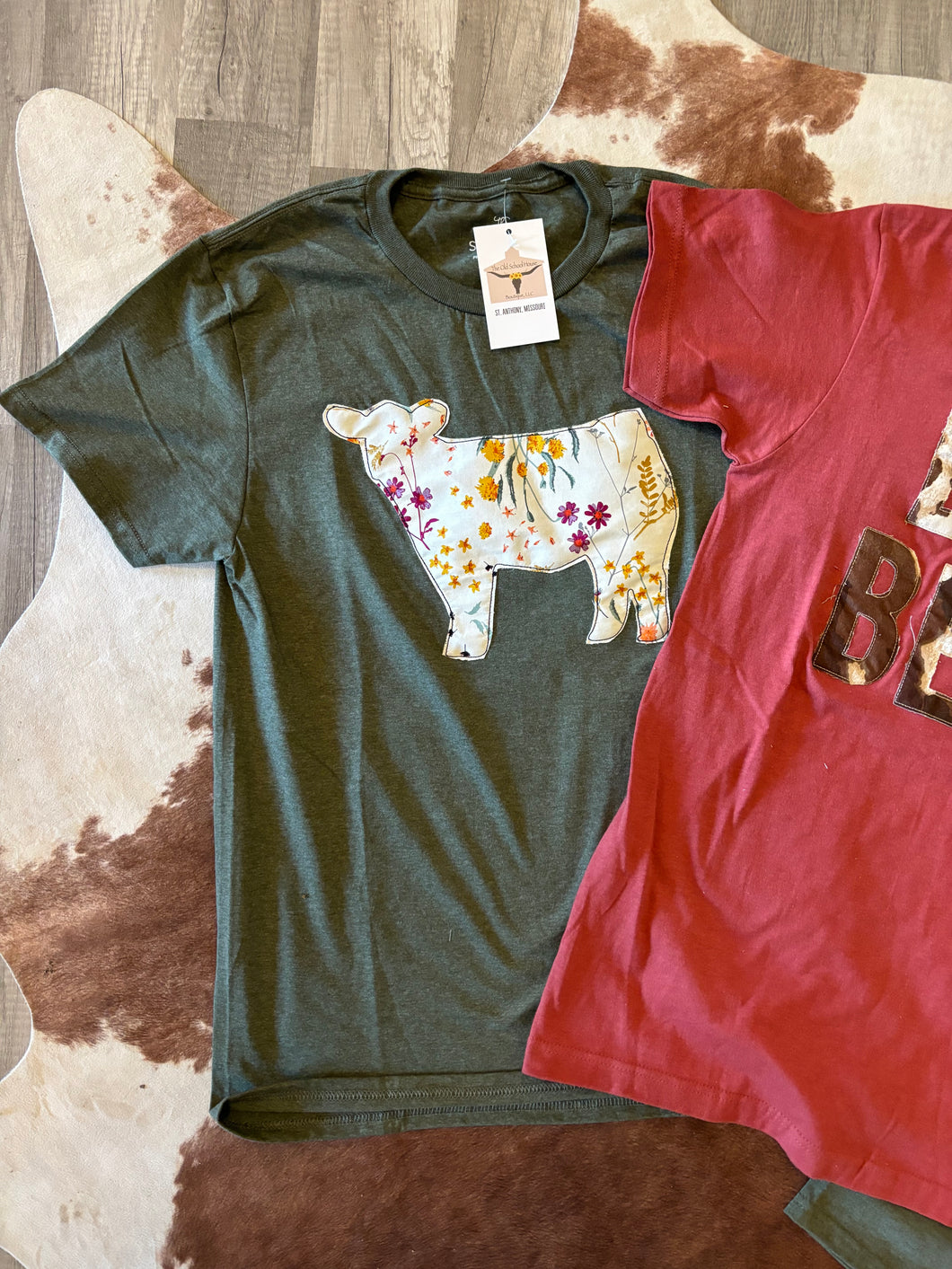 Wild & Free Cow Tee