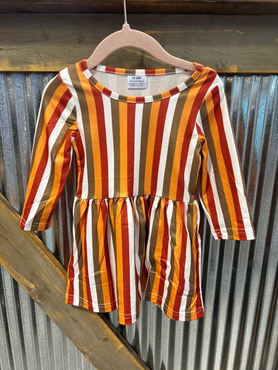 Striped Fall Dress