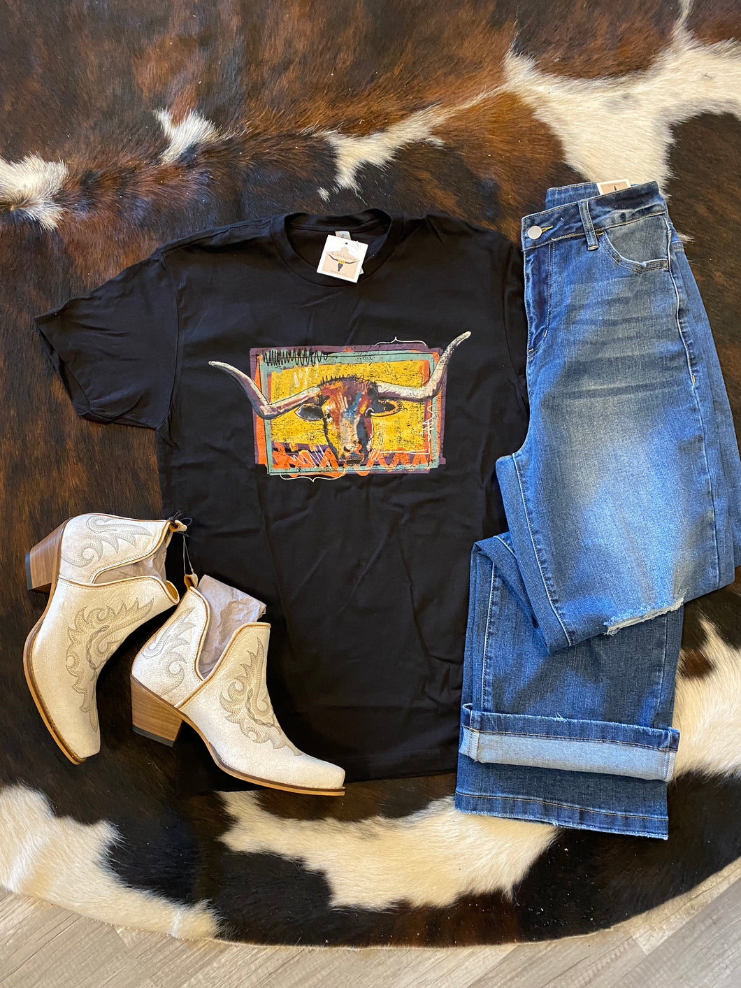 Funky Longhorn Tee