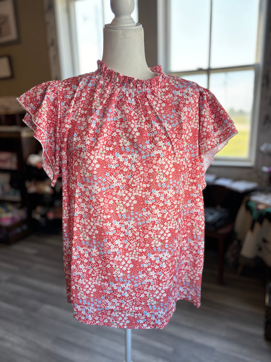 Pink Floral Top