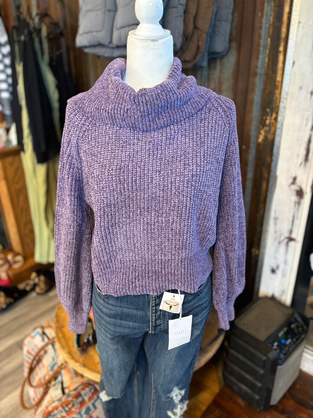 High Neck Knitted Sweater