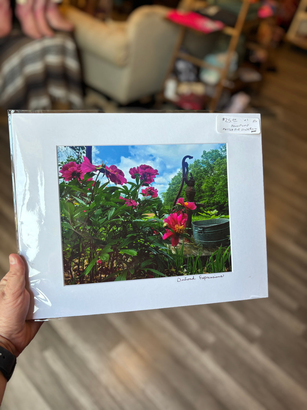 Booth #1 Hand Pump Flowers