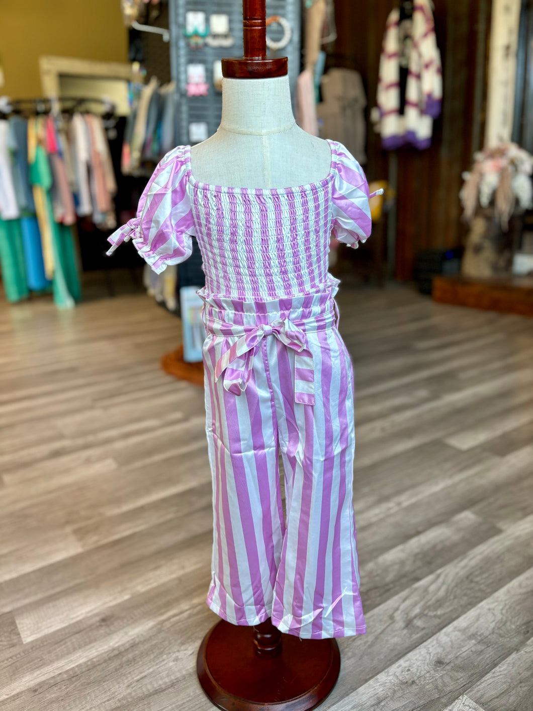 Purple Stripe Kids Set