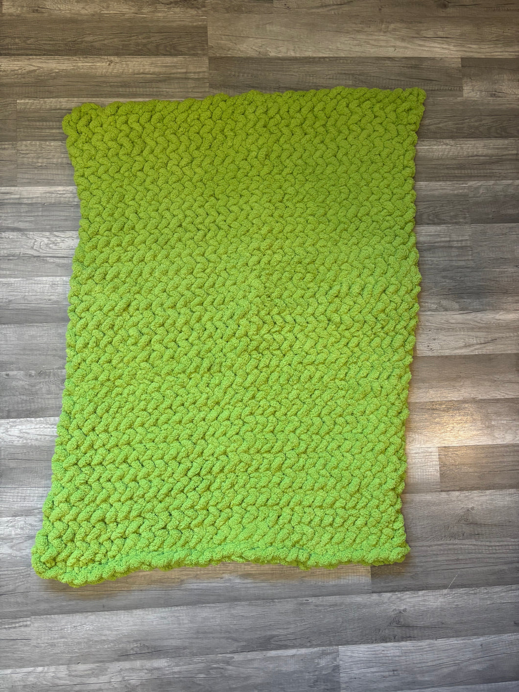 Booth #8 Lime Green Lap/Baby Blanket