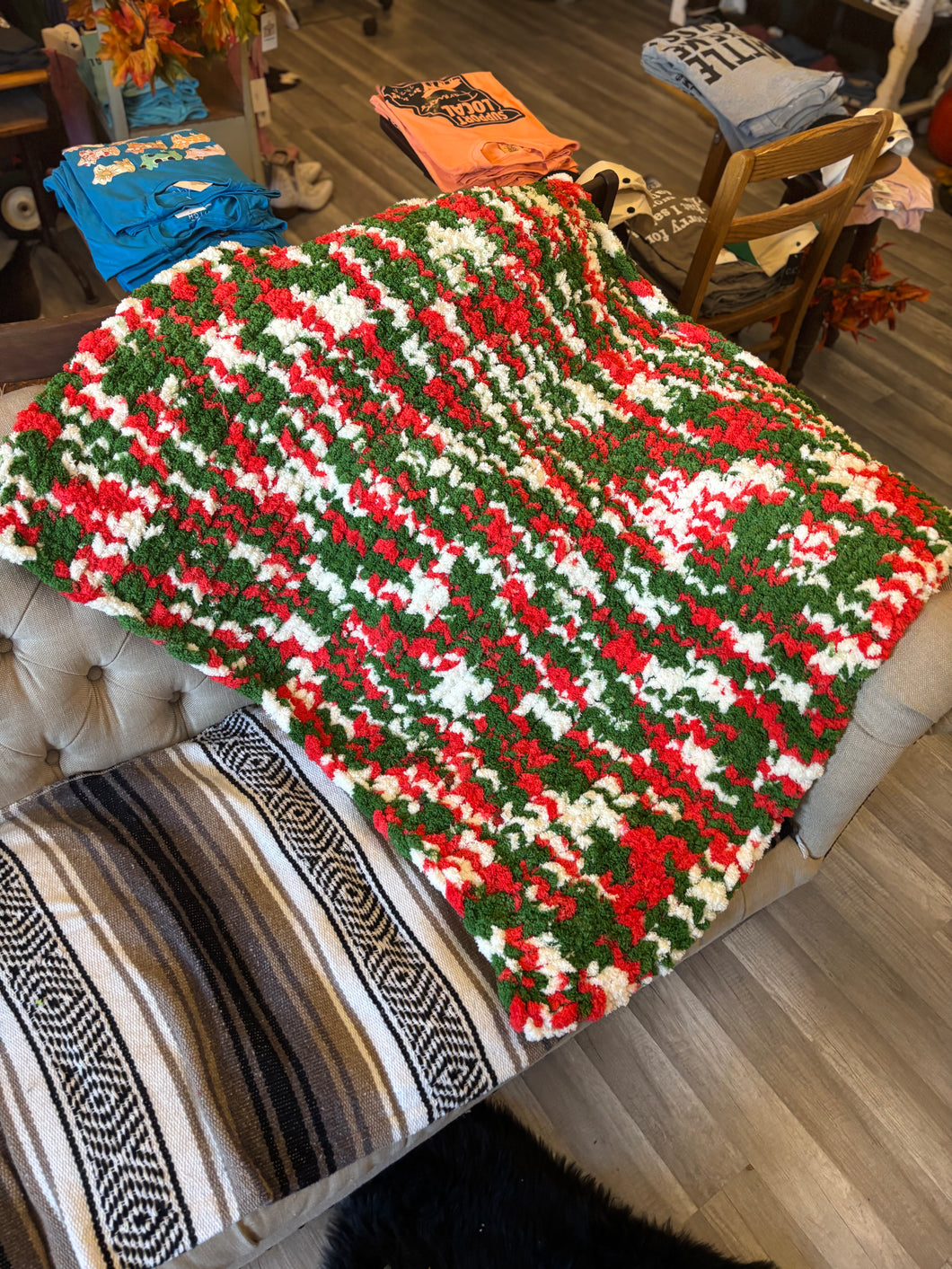 Booth #8 Christmas Tye Dye Blanket