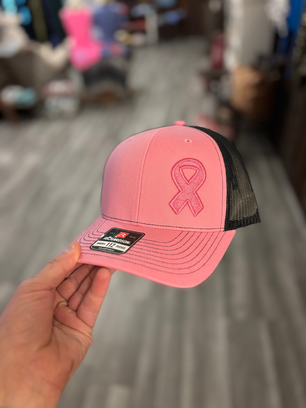 Booth #4 Black Back Cancer Hat