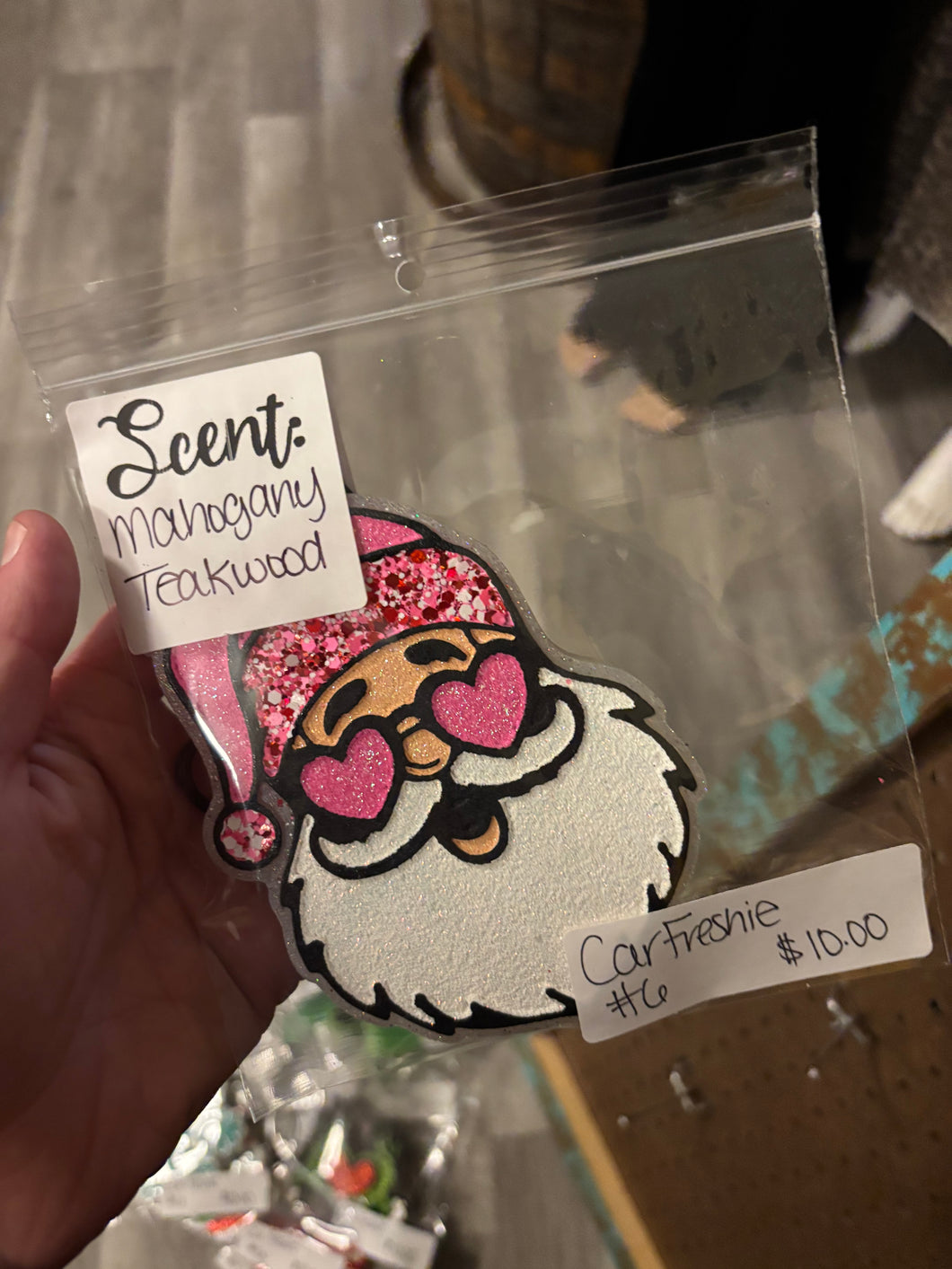 Booth #6 Santa- Mahogany Teakwood