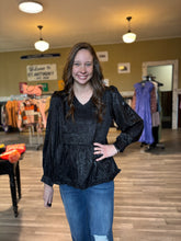 Load image into Gallery viewer, Black Velvet Top
