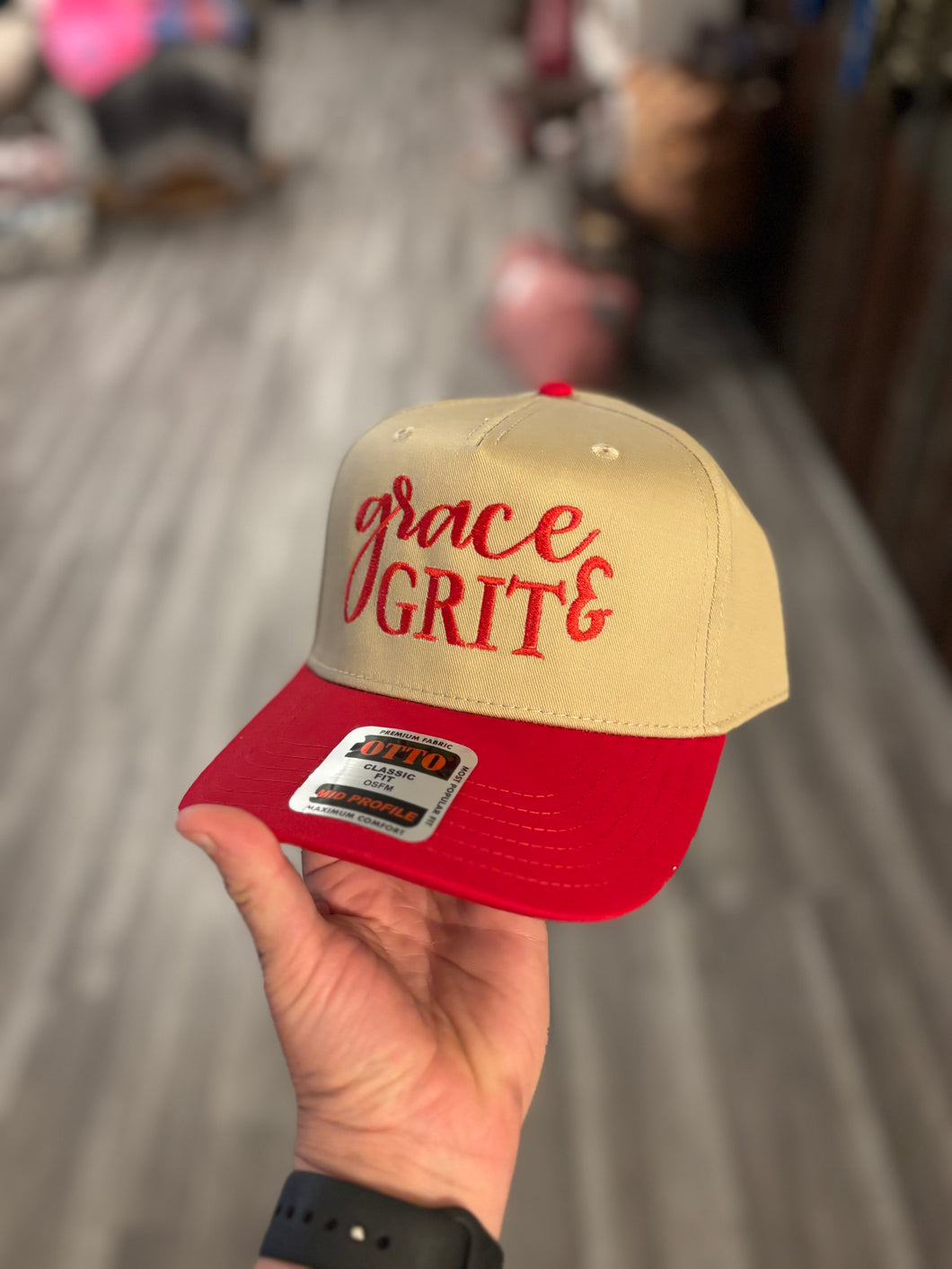 Booth #4 Red Grit & Grace Hat