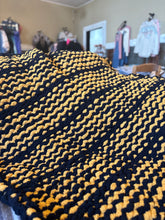 Load image into Gallery viewer, Booth #8 Black &amp; Gold Throw

