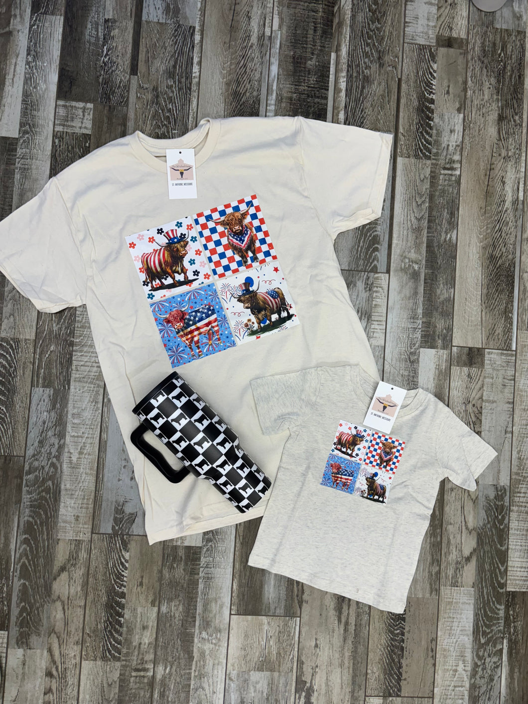 Patriotic Cows Tee