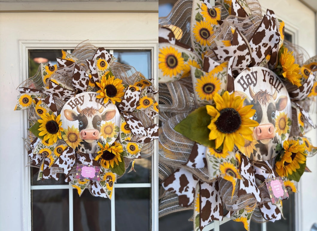 Booth #2 Hay Y'all Wreath