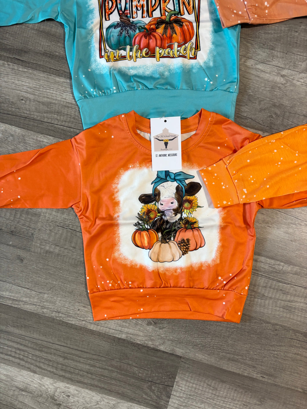 Pumpkin Cow Kids Crew