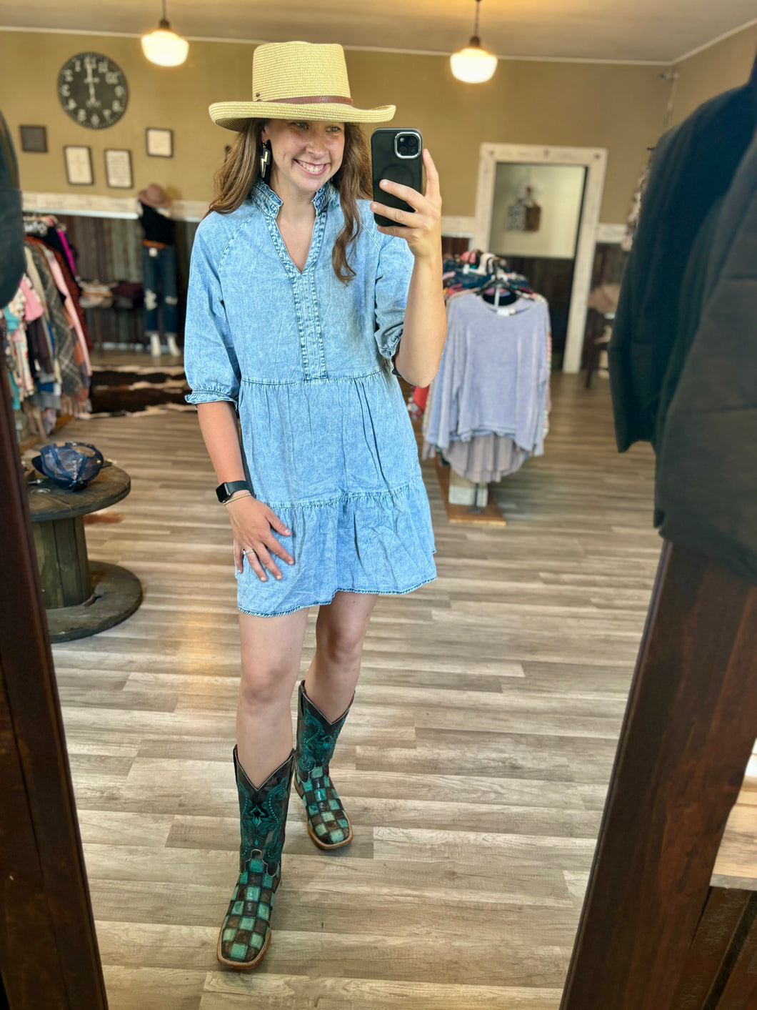 Blue Denim Dress