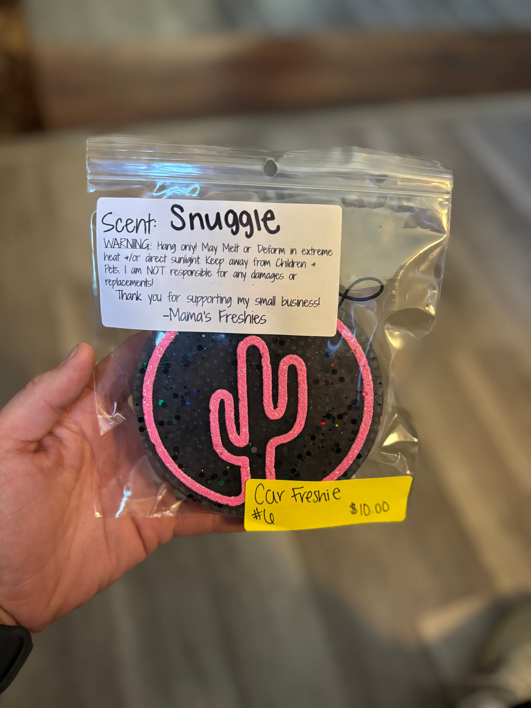 Booth #6 Snuggle- Cactus Freshie