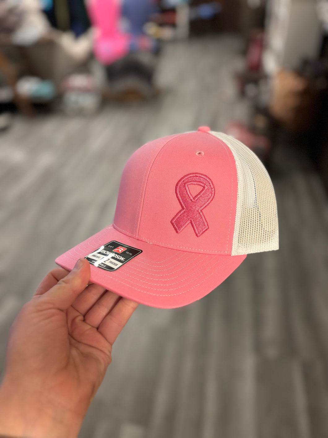 Booth #4 White Back Cancer Hat