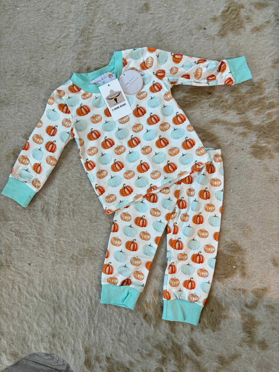 Blue Pumpkin Pajamas