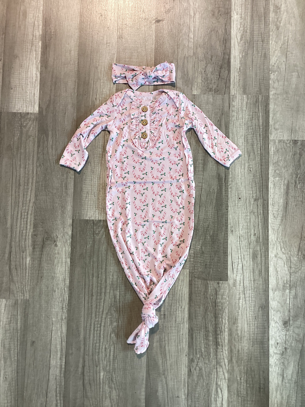 Candy-cane Gown with Bow