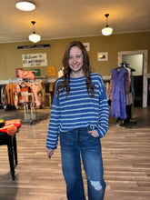 Load image into Gallery viewer, Blue Stripe Sweater
