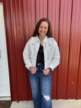 Load image into Gallery viewer, Embellished Denim Jacket
