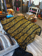 Load image into Gallery viewer, Booth #8 Black &amp; Gold Throw
