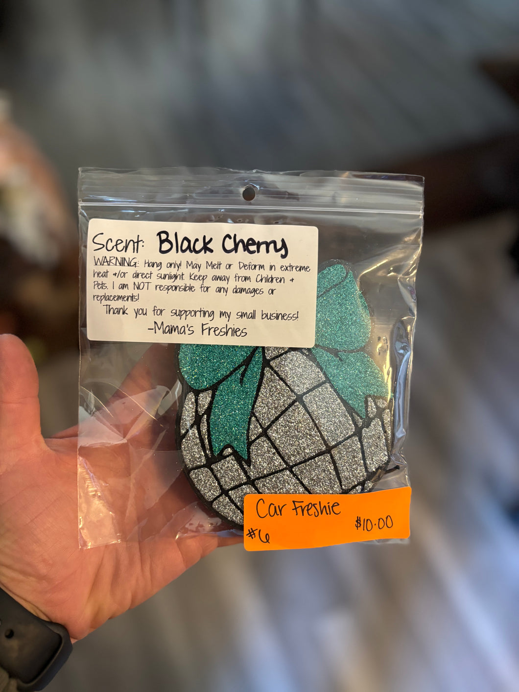 Booth #6 Black Cherry- Disco Ball Freshie