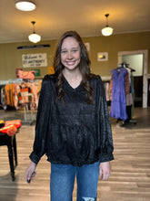 Load image into Gallery viewer, Black Velvet Top
