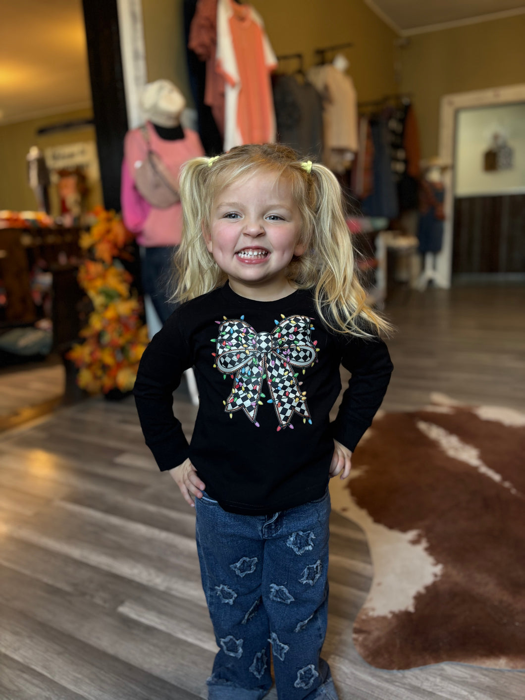 Checkered Lights on Bow