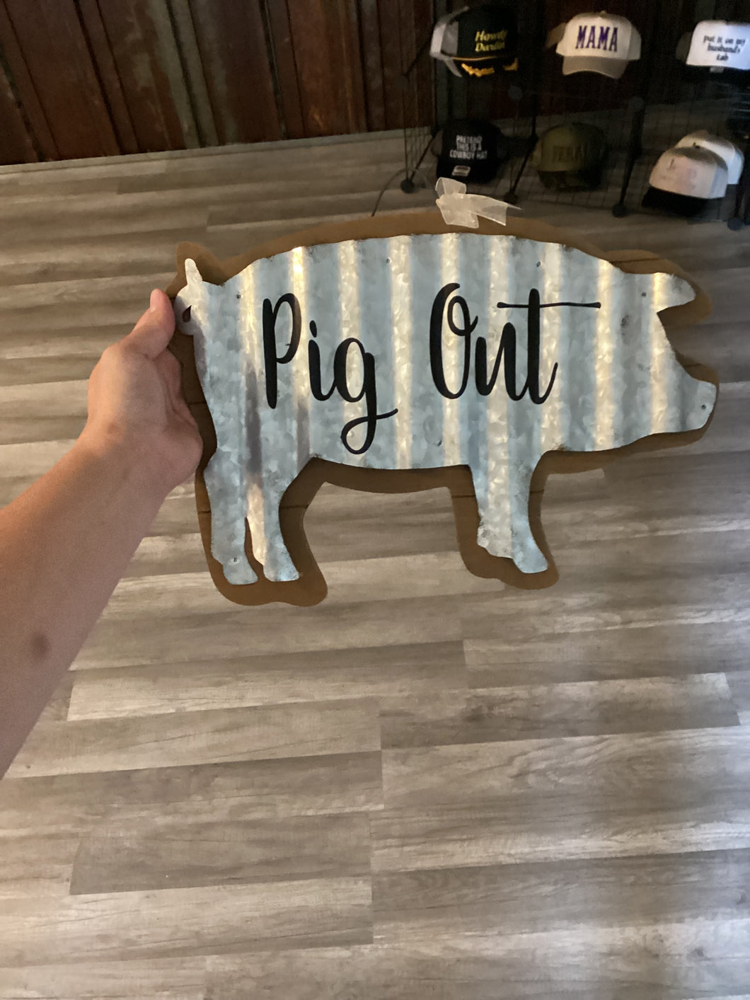 Booth #3 Pig Out Sign