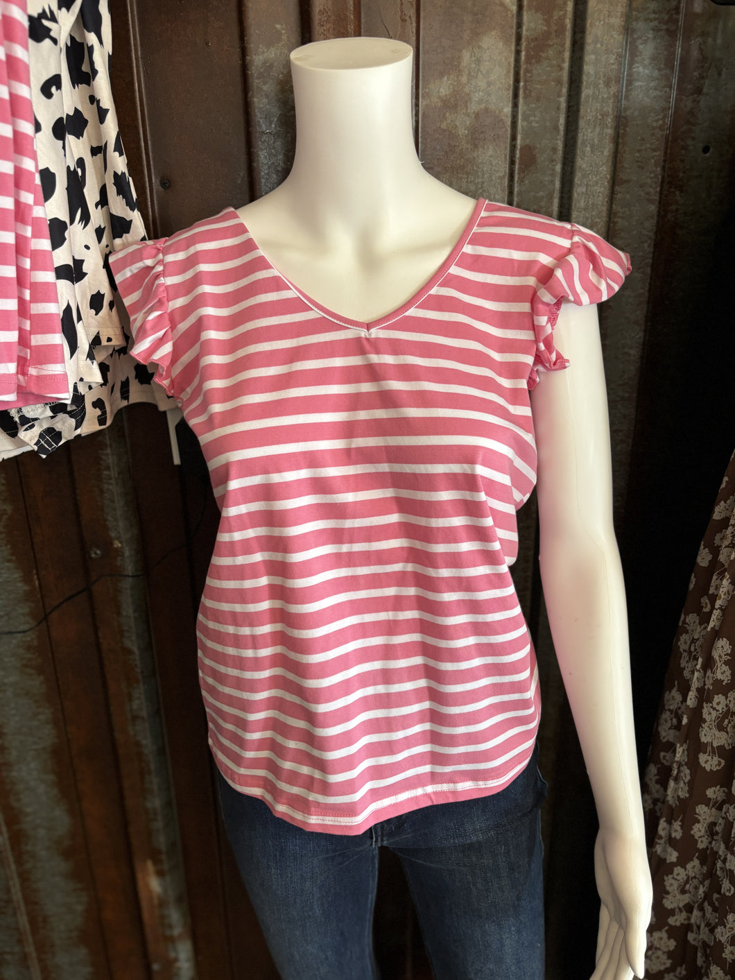 Bow Stripe Top