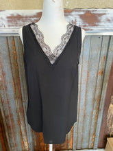 Load image into Gallery viewer, Black Lace Tank
