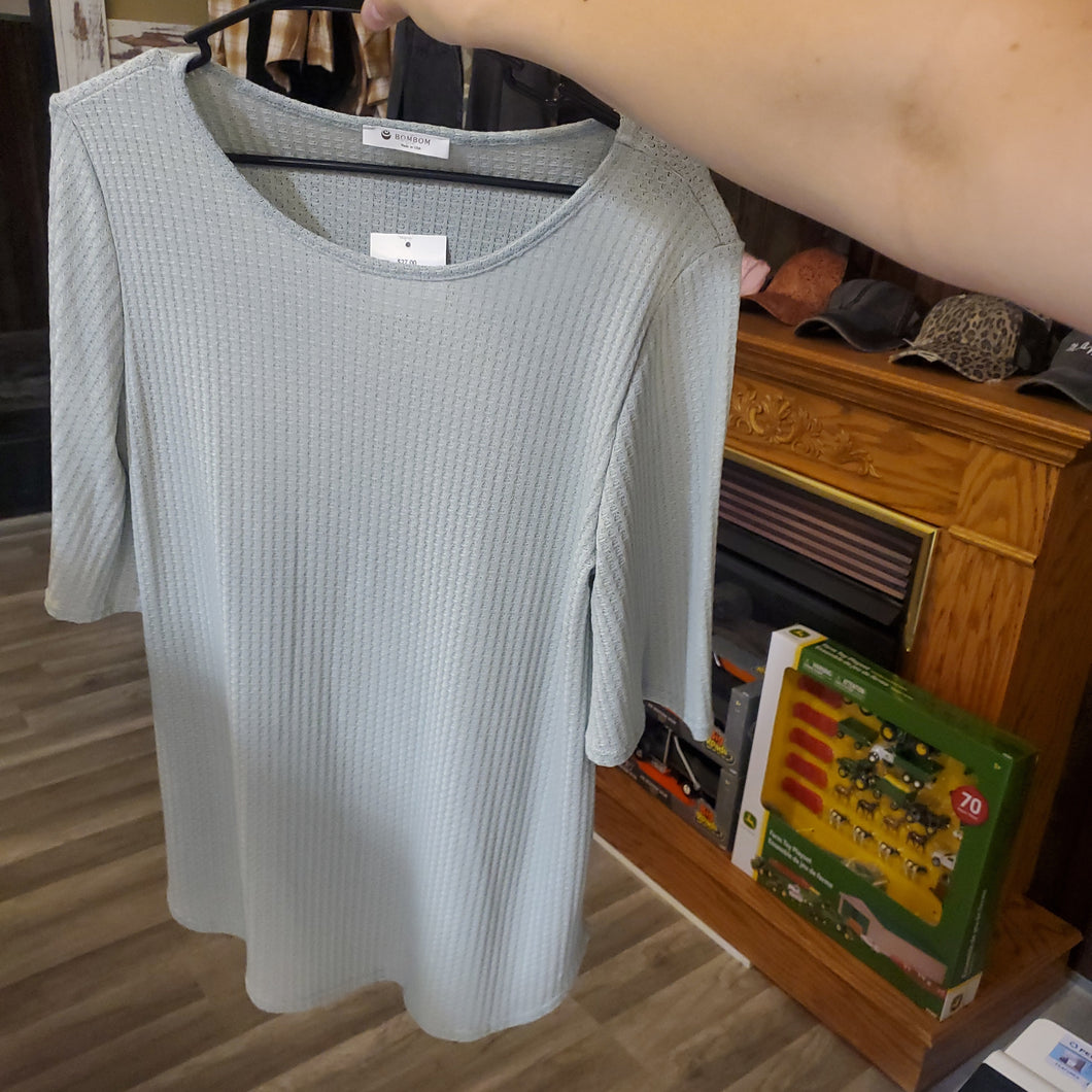 Short Sleeve Sage Top