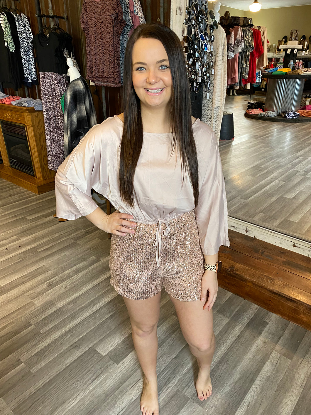 Sequin Romper